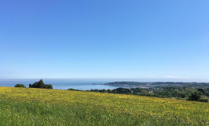 View from Clyne Farm Centre over Swansea Bay